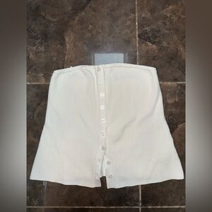 Abercrombie and fitch button down tube top